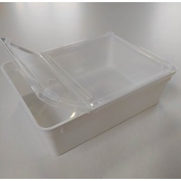 BraPlast Breeding Box 25x19x7,5 cm 3 L WHITE - Container with a flap and ventilation
