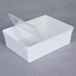 BraPlast Breeding Box 25pcs 25x19x7,5 cm 3 L WHITE - Container with a flap and ventilation