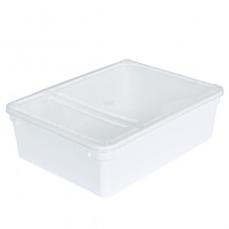 BraPlast Breeding Box 10pcs 25x19x7,5 cm 3 L WHITE - Container with a flap and ventilation