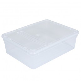 BraPlast Breeding Box 50pcs 25x19x7,5cm 3L TRANSPARENT - Container with a flap and ventilation
