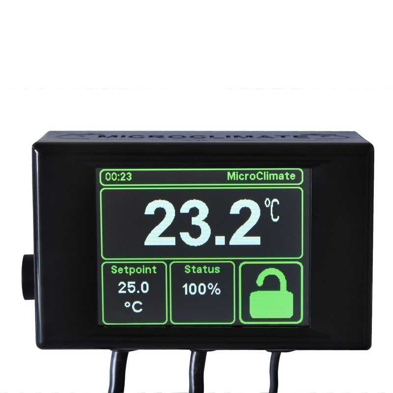 Microclimate Evo Lite Thermostat - Thermostat for Reptiles - Black