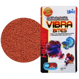 HIKARI Vibra Bites BABY 5g / 37g / 1kg- Slow Sinking Food for Omnivorous Tropical Fish, Blood-Worm-Like Stick