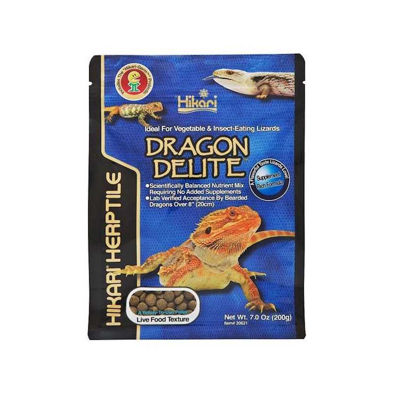 Hikari DRAGON DELITE 200g - Food for Bearded Dragon, for Omnivorous Geckos
