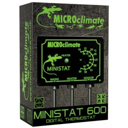 Microclimate Ministat 600W - Termostat ON/OFF do terrarium Czarny