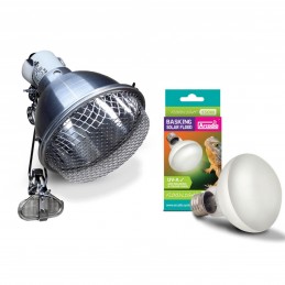 copy of Product set Clamp Lamp for basking bulbs + UVA 3200K Solar Basking Floodlight-150W Heating Bulb